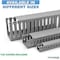 Kable Kontrol PVC Open Slot Wire Duct, 2" W x 4" H x 6.5' L, Gray, 1 PC PFOS2X4S - alternate 3